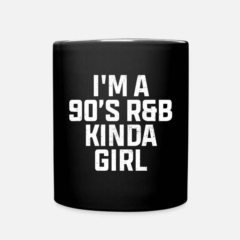 90er Jahre - Tasse einfarbig - Schwarz