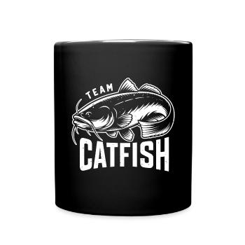 Équipe Poisson-chat Poisson-chat Pêche sportive - Mug uni - noir - Devant