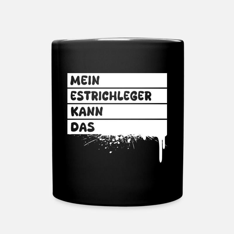 Geschenk für Estrichleger - Tasse einfarbig - Schwarz