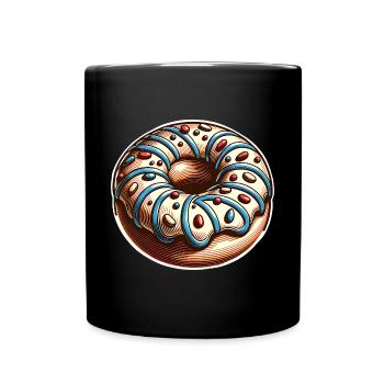 Donut - Tasse einfarbig - Schwarz - Vorne