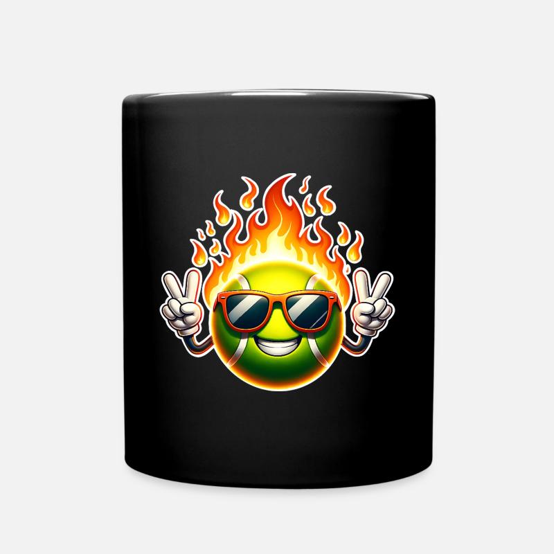 Tennis - Tasse einfarbig - Schwarz