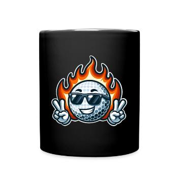 Golf - Tasse einfarbig - Schwarz - Vorne