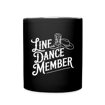 Danse en ligne Danse en ligne mon amateur - Mug uni - noir - Devant