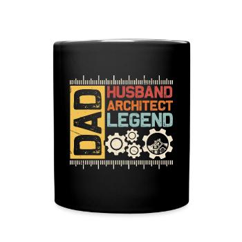 Architecte - Mug uni - noir - Devant