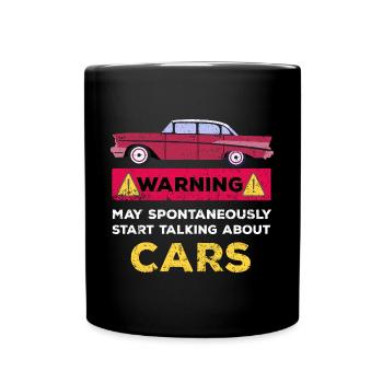 May talk about cars - Full Colour Mug - black - Front