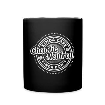 Pen and paper kinde chaotic neutral - Full Colour Mug - black - Front