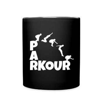 Parkour - Mug uni - noir - Devant