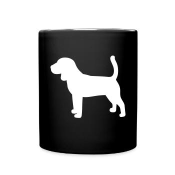 Icône Beagle - Mug uni - noir - Devant