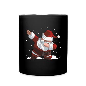 Tamponner le père noël tamponner - Mug uni - noir - Devant