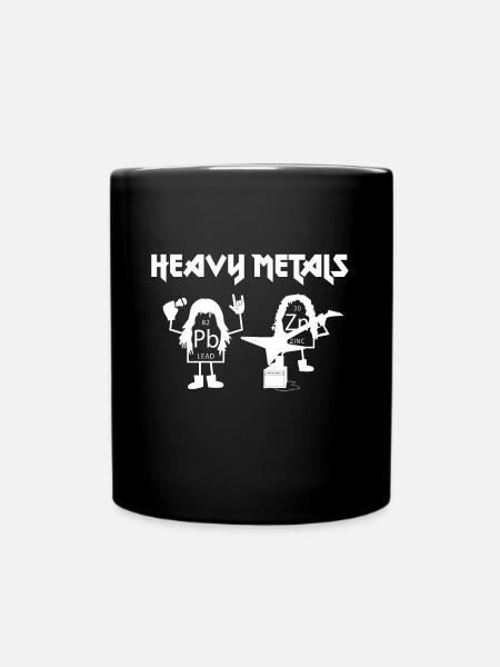 Heavy metals heavy metals elements gift - Full Colour Mug - black