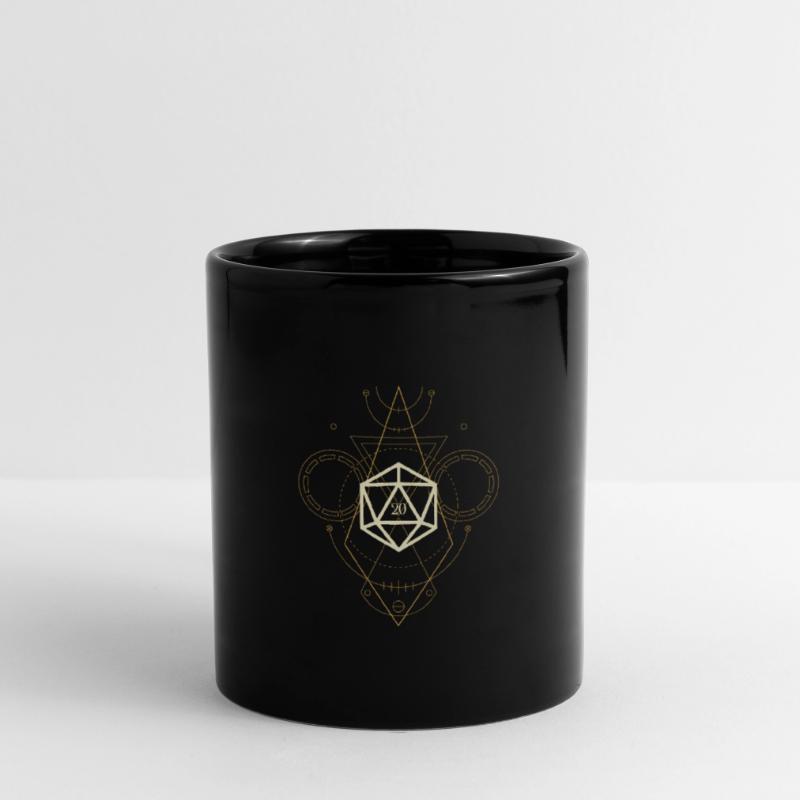 Sorcier de table polyédrique polyédrique D20 Mug uni