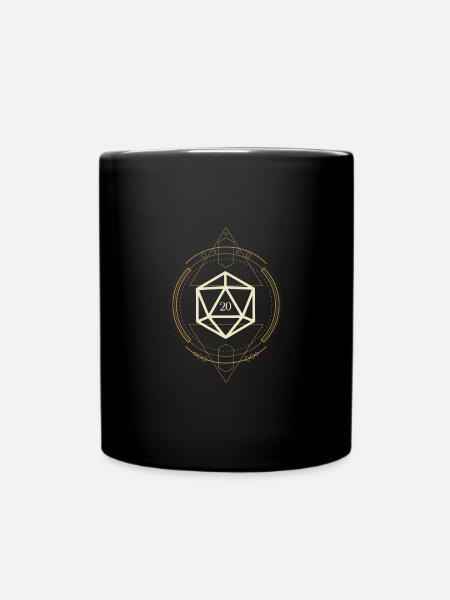 Dés polyédriques ésotériques D20 de Fighter - Mug uni - noir