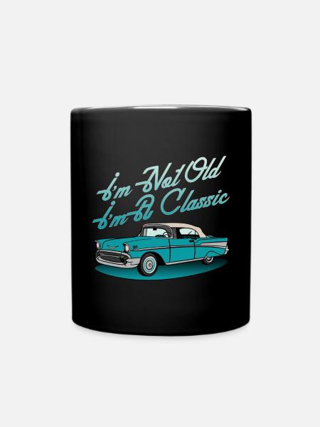 Graphique de voiture classique - Mug uni - noir