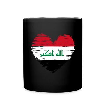 Manteau drapeau drapeau irakien - Mug uni - noir - Devant
