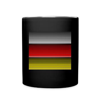 Deutschland - Tasse einfarbig - Schwarz - Vorne