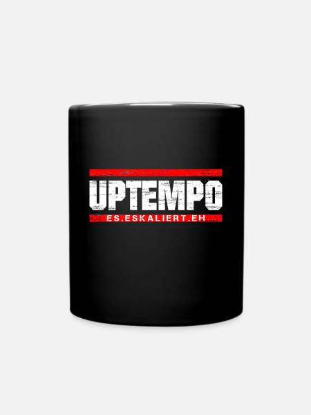 Uptempo - Rave - Hardstyle - Gabber - Geschenk - Tasse einfarbig - Schwarz