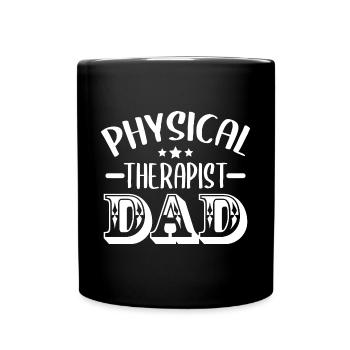 Physiotherapie - Tasse einfarbig - Schwarz - Vorne