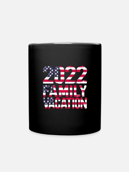 Familienurlaub - Tasse einfarbig - Schwarz