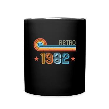 Rétro 1982 - Mug uni - noir - Devant