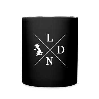 London - Tasse einfarbig - Schwarz - Vorne