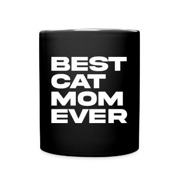 Best Cat Mom Ever - Full Colour Mug - black - Front