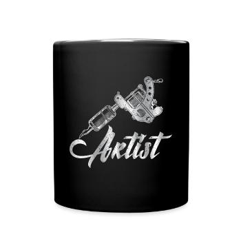 Tattoo - Tasse einfarbig - Schwarz - Vorne
