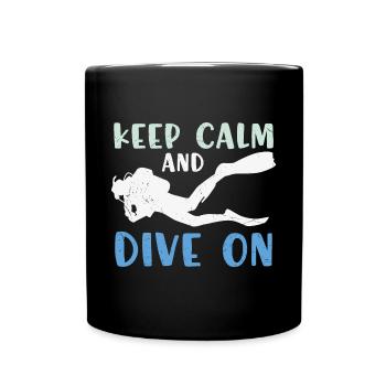 Plongeurs Plongeurs Plongée sous-marine - Mug uni - noir - Devant