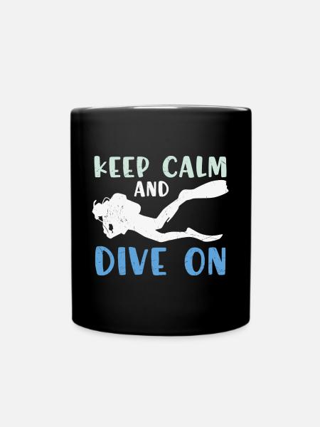 Plongeurs Plongeurs Plongée sous-marine - Mug uni - noir
