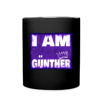 König Günther Name - Tasse einfarbig - Schwarz - Vorne