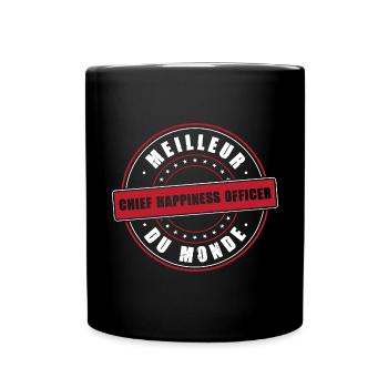 Meilleur chief happiness officer profession métier - Mug uni - noir - Devant