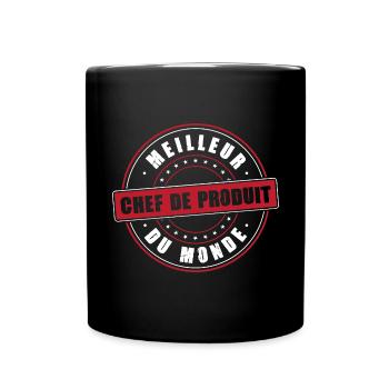 Meilleur chef de produit profession métier humour - Mug uni - noir - Devant