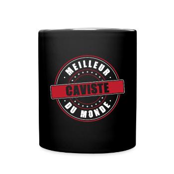 Meilleur caviste profession métier humour - Mug uni - noir - Devant