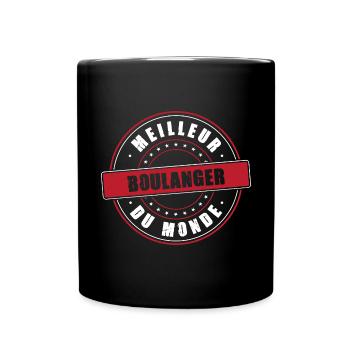 Meilleur boulanger profession métier humour pains - Mug uni - noir - Devant