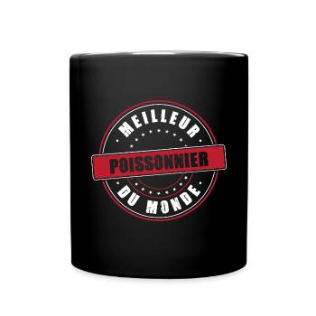 Meilleur poissonnier profession métier humour - Mug uni - noir - Devant