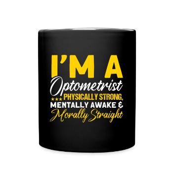 Augenarzt Optometrie Augenoptiker Optiker - Tasse einfarbig - Schwarz - Vorne