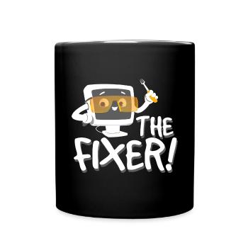 The Fixer Tech Support - Full Colour Mug - black - Front