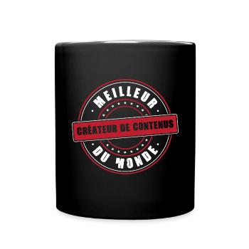 Meilleur créateur de contenus vidéo audio article - Mug uni - noir - Devant