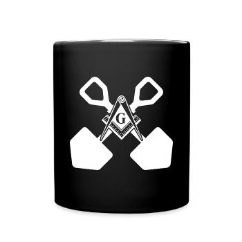 Maurer - Tasse einfarbig - Schwarz - Vorne