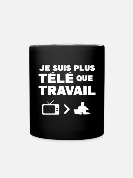 Télétravail - Mug uni - noir