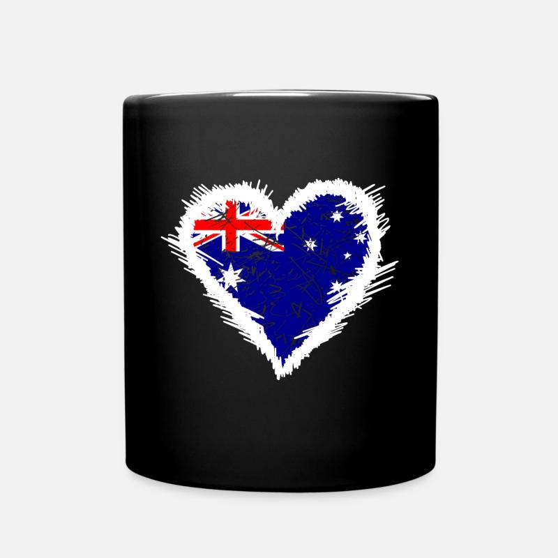 Australien - Tasse einfarbig - Schwarz