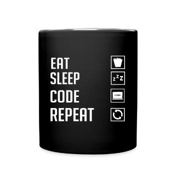 Programmeur Programmation Ordinateur Développeur Pc - Mug uni - noir - Devant