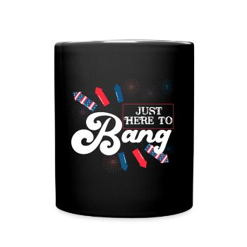 Patriotic Fireworks Party USA Célébration 4 juillet - Mug uni - noir - Devant