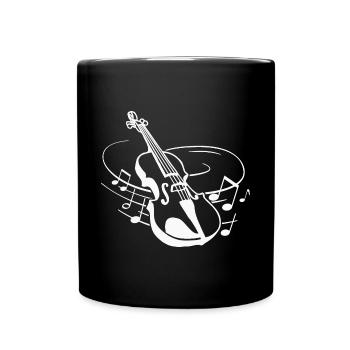 Violin Violin Violinist Musician Violin Player - Full Colour Mug - black - Front