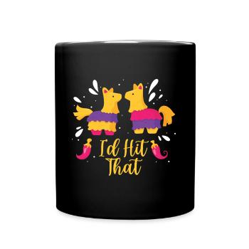Mexican Pinata Cheerful Cinco De Mayo - Full Colour Mug - black - Front