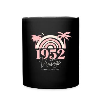 Sun Retro Anniversary Vintage 1952 70 Years - Full Colour Mug - black - Front