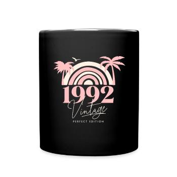 Sun Retro Anniversary Vintage 1992 30 Years - Full Colour Mug - black - Front