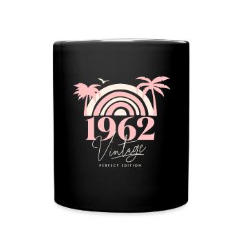 Sun Retro Anniversary Vintage 1962 60 Years - Full Colour Mug - black - Front