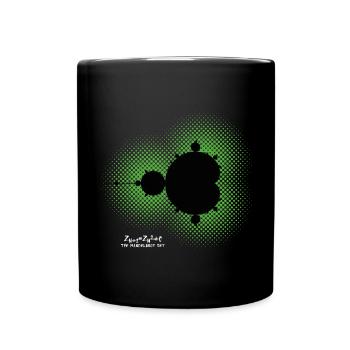 Apple Male Fractal - Full Colour Mug - black - Front