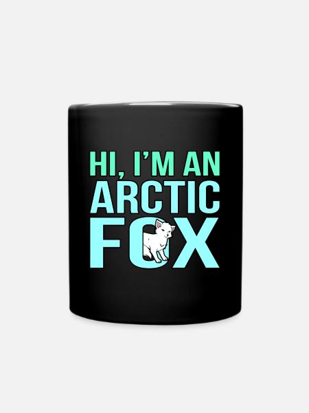 Polarfuchs - Tasse einfarbig - Schwarz