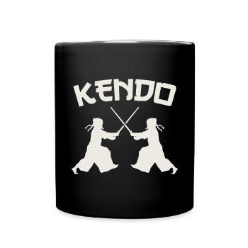 Kendo Kenjutsu Japan Sword Japanese Martial Art - Tasse einfarbig - Schwarz - Vorne